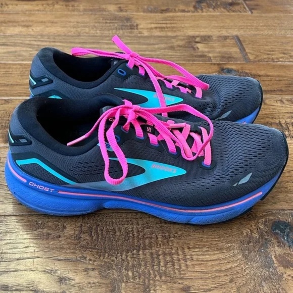 Brooks Ghost 15 Cushioned Running Shoes Gray Blue Purple Pink Womens Size 8 - Picture 11 of 11